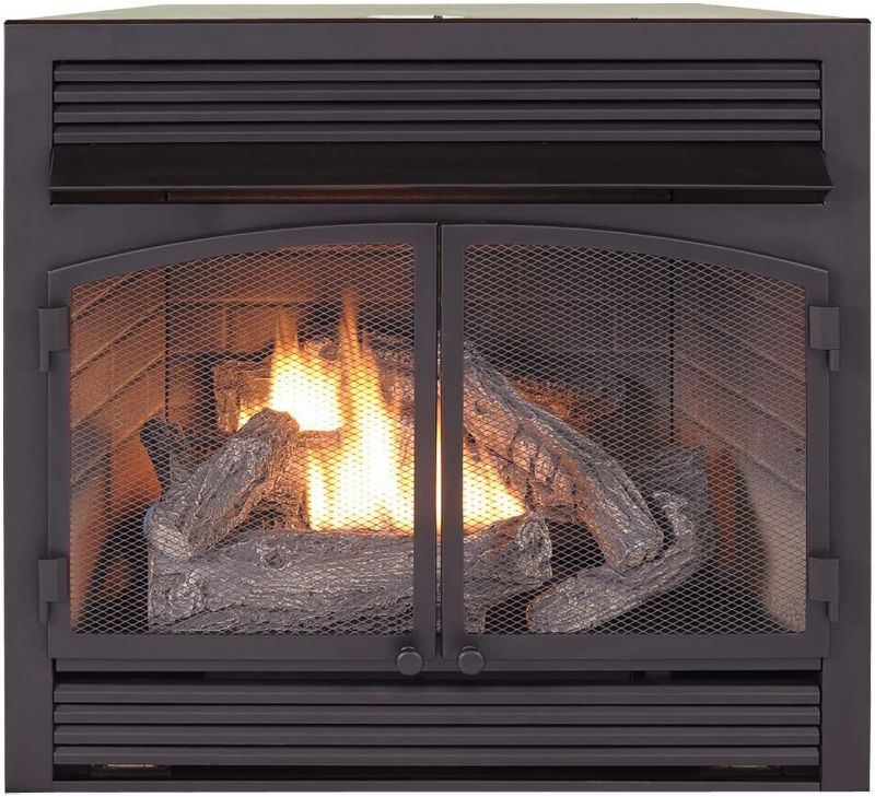 Photo 2 of Duluth Forge Dual Fuel Ventless Fireplace Insert-32,000 BTU, Remote Control, FDF400RT-ZC, Black 