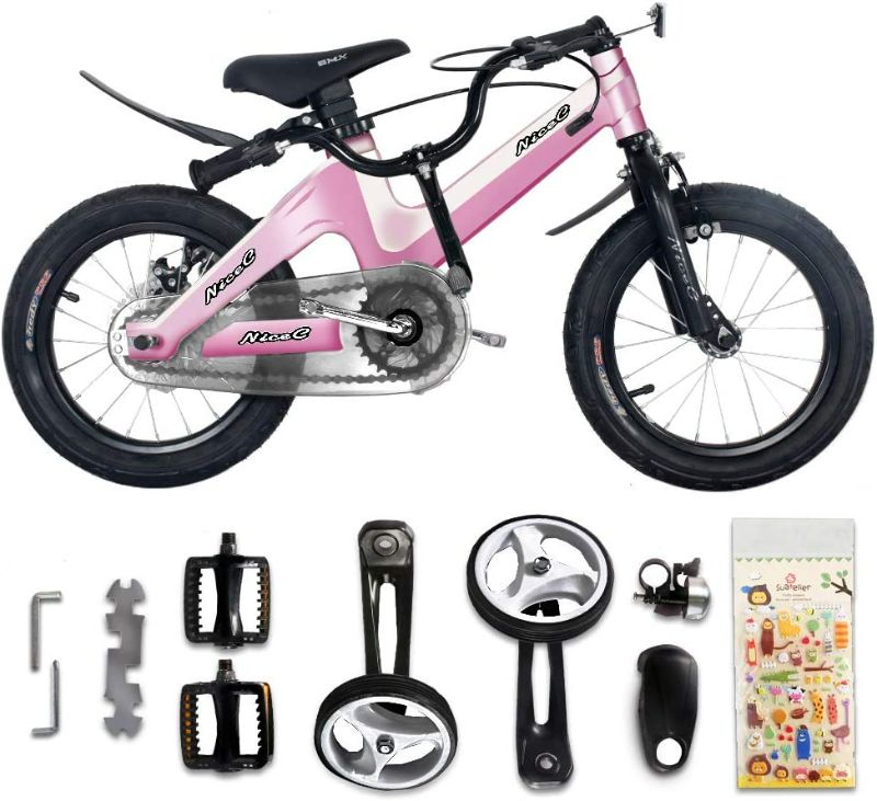 Photo 4 of Nice C Training Wheel Bike, Kids Bike Boys Girls, BMX Mountain with Dual Disc Brake 12-14-16-18 inch