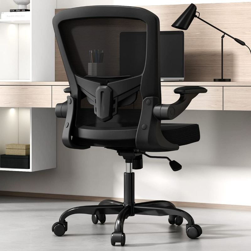 Photo 1 of Sytas Ergonomic Mesh Office Chair, Home Office Desk Chairs Ergonomic, Computer Chair Adjustable Lumbar Support