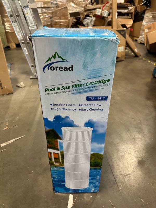 Photo 4 of TOREAD Pool Replacement Filter for PA175, Hayward CX1750RE, C1750, Unicel C-8417, Filbur FC-1294, 25230-0175S, 817-0175P, Aladdin 27501, L x OD: 28 3/16" x8 15/16"