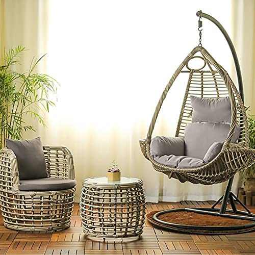 Photo 5 of Swing Egg Chair Cushion, Hanging Chair Cushions Add Warmth to Cold Winter, Foldable Cushion with Pillow, Hanging Egg Chair Pad for Patio /Swing /Hammock/Egg Chair, Replacement Washable
