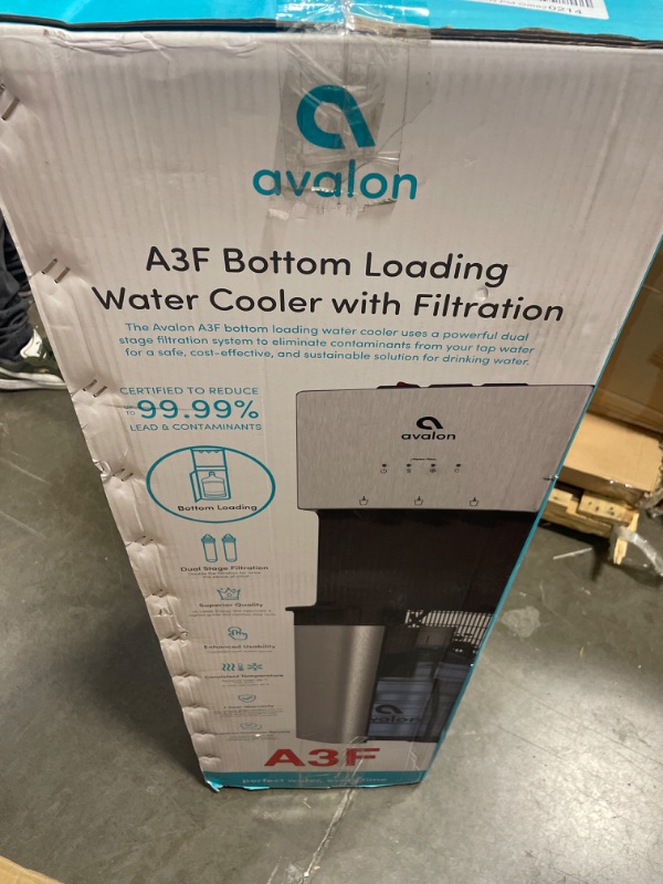 Photo 2 of Avalon Bottom Loading Water Cooler Dispenser with BioGuard- 3 Temperature Settings- UL/Energy Star Approved- Filtered & New Wave Enviro Products BPA Free Tritan™ Bottle, 5-Gallon