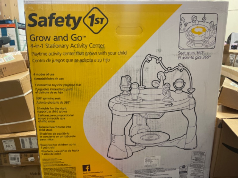 Photo 2 of Safety 1st Grow and Go 4-in-1 Stationary Activity Center, Stained Glass