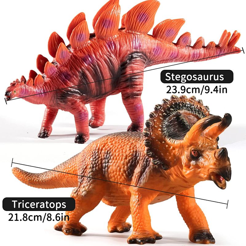 Photo 6 of TEMI 7 Piece Jumbo Dinosaur Toys for Kids 3-5, Large Soft Dinosaur Toys for Dinosaur Lovers, Dinosaur Toys for Boys Kids Toddler Ages 5-7 Years, Perfect Dinosaur Party Favors, Birthday Gifts
