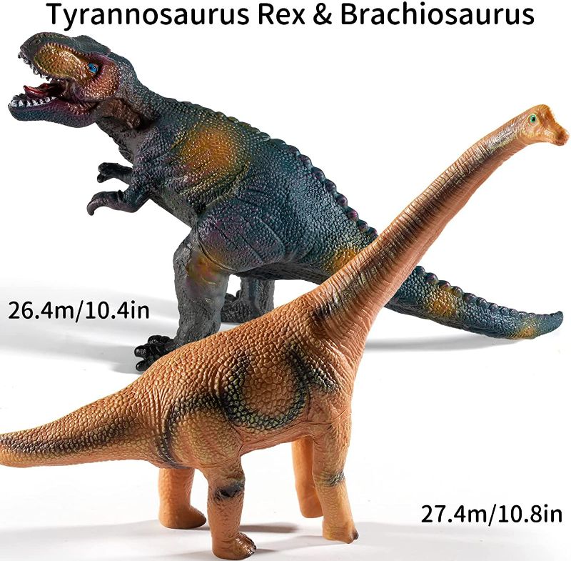 Photo 4 of TEMI 7 Piece Jumbo Dinosaur Toys for Kids 3-5, Large Soft Dinosaur Toys for Dinosaur Lovers, Dinosaur Toys for Boys Kids Toddler Ages 5-7 Years, Perfect Dinosaur Party Favors, Birthday Gifts
