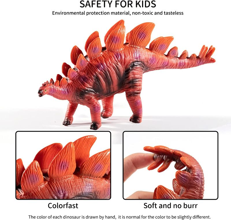 Photo 3 of TEMI 7 Piece Jumbo Dinosaur Toys for Kids 3-5, Large Soft Dinosaur Toys for Dinosaur Lovers, Dinosaur Toys for Boys Kids Toddler Ages 5-7 Years, Perfect Dinosaur Party Favors, Birthday Gifts
