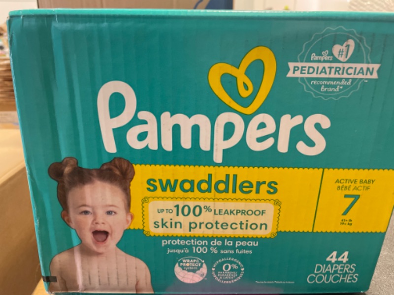 Photo 2 of Pampers Swaddlers Diapers Super Pack - Size 7 - 44ctalright 