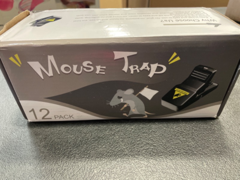 Photo 2 of Mouse Trap Rat Trap, 12 Pack Mouse Traps Indoor for Home, Tralntion Safe and Reusable Rat Traps Outdoor, Humane Mice Traps for House Indoor Chipmunk Trap 0.55 Kilograms 1