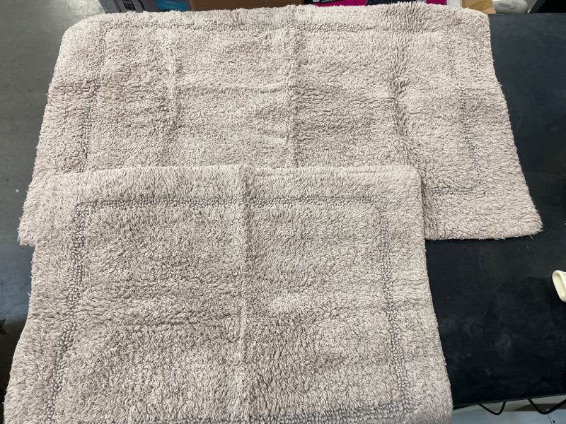 Photo 2 of Soft Cotton Spa Mat Rug for Bathroom - 2 Pack
