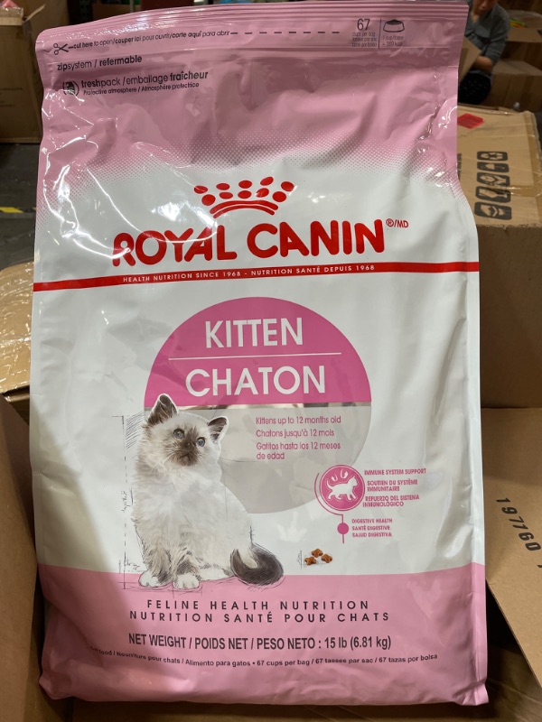 Photo 6 of Royal Canin Feline Health Nutrition Kitten Dry Cat Food, 15 lb bag
