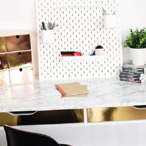 Photo 3 of  Peel and Stick Wallpaper - Decorative Self-Adhesive Film, Grey Marble, 17.7" x 78.7" Roll