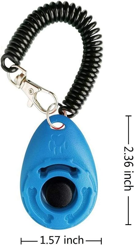 Photo 1 of  Dog Training Clicker with Wrist Strap -Pet Clicker for Cats Puppy Birds Horses