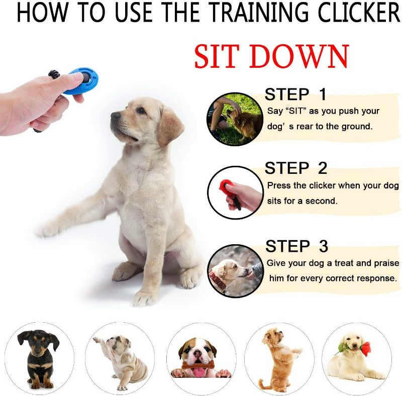 Photo 4 of  Dog Training Clicker with Wrist Strap -Pet Clicker for Cats Puppy Birds Horses