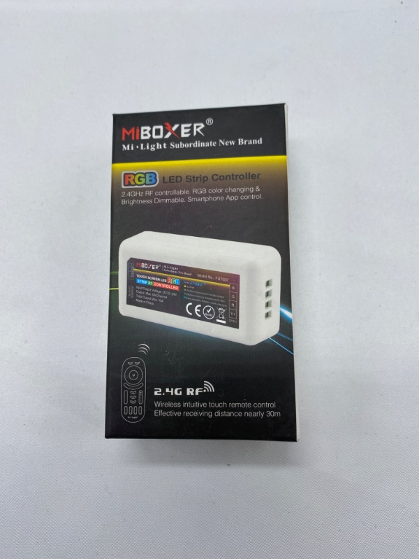 Photo 5 of LGIDTECH FUT037 Miboxer RGB LED Strip Light 2.4GHz RF Wireless 4-Zone Controller Receiver Box,Used to 5050 2538 3528 LED Strips Light.Work with FUT096 B3 WL-Box1 Gateway,Compatible with Alexa via hub New