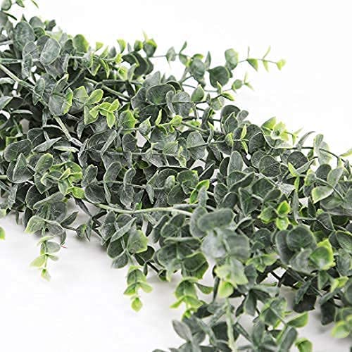 Photo 3 of Season’s Need Decor 30inches Long Faux Eucalyptus Hanging Plant, Set of 2 Artificial Hanging Eucalyptus Leaves Greenery Garland for Wedding Backdrop Arch Wall Décor New