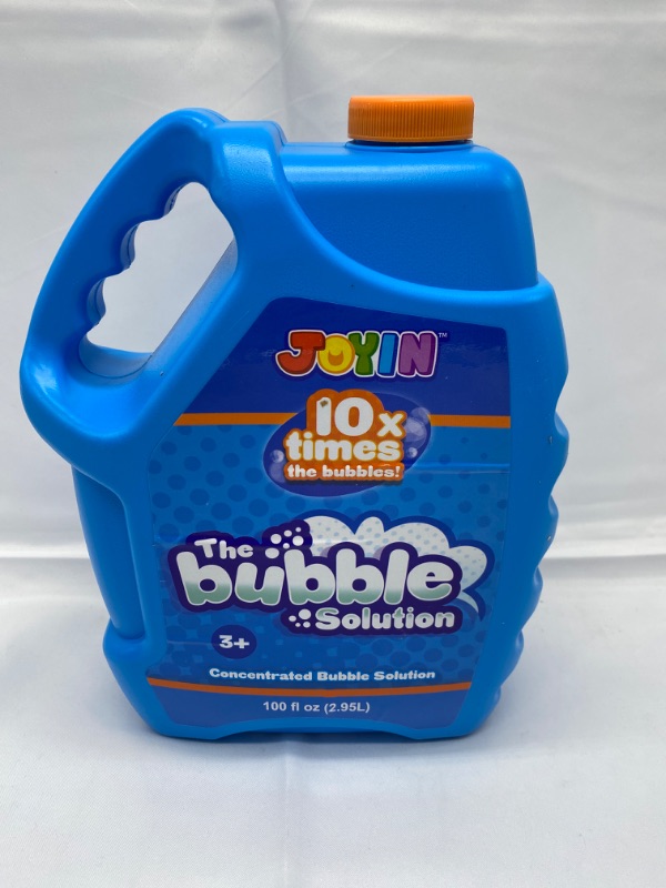 Photo 4 of JOYIN 100 Oz Concentrated Bubble Solution (up to 8 Gallon) for Large Summer Party Celebrations, Party Favor, Bubble Summer Toy, Classroom Prizes, Easter (Blue) New