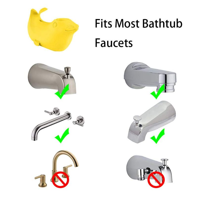 Photo 3 of DYSONGO Seal Faucet Cover Bath-tub Spout Cover for Baby Yellow.