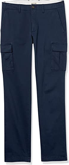 Photo 3 of Goodthreads Men's Slim-Fit Vintage Comfort Stretch Cargo Pant 34Wx28L Navy New