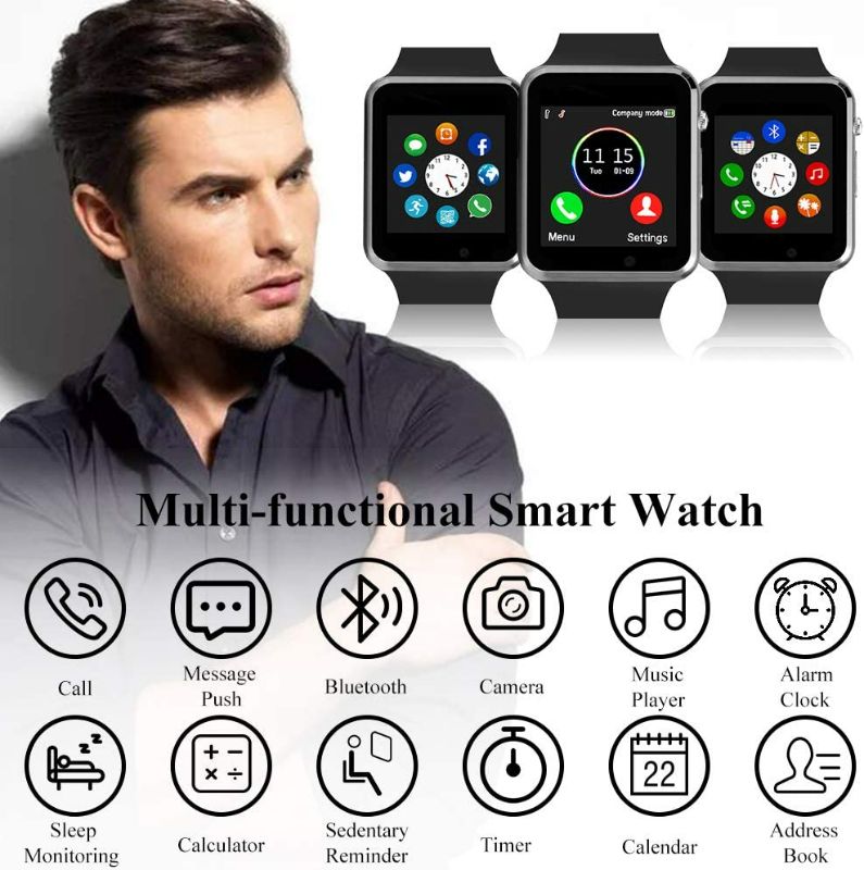 Photo 2 of Smart Watch,Unlocked Smartwatch Compatible with Bluetooth/Android Phone Touchscreen Call Text Music Player Notification Sync Camera Smart Watches for Women Men Kids New

honest cheap feeling and 3rd party product. more of  a kid watch  