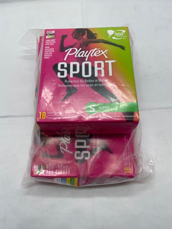 Photo 2 of Playtex Sport Tampons - Super - 18 ct (Pack of 3)