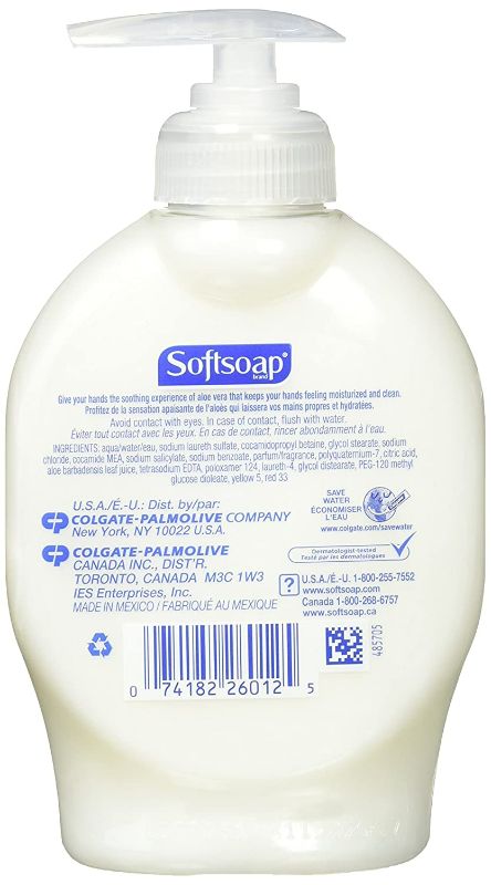 Photo 2 of Softsoap Softsoap Moisturizing Liquid Hand Soap Soothing Aloe Vera 7.5 Oz (Pack of 4)