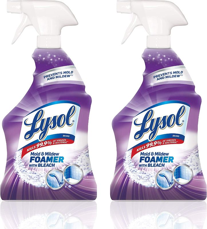 Photo 1 of Lysol Mold & Mildew Blaster w. Bleach, Bathroom Cleaner Spray, 28oz (Pack of 2)