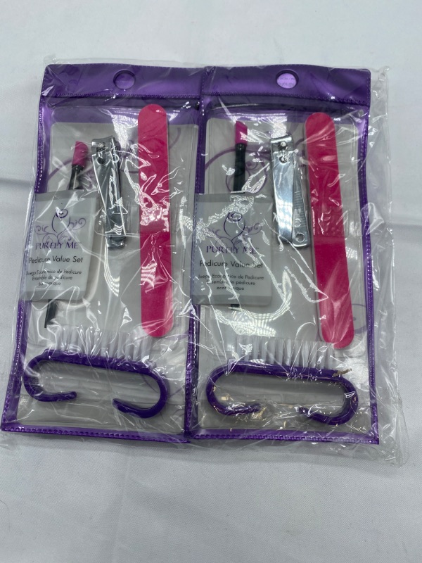 Photo 3 of PROFESSIONAL PEDICURE SET: Includes 4 fingernail clipper, 4 salon nail file, 4 cuticle pusher, and 4 nail brush Set of 4 Sets