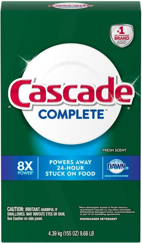 Photo 1 of Cascade Complete Powder Dishwasher Detergent, Fresh Scent (155 oz.)