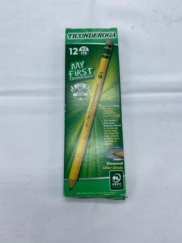 Photo 2 of My First Ticonderoga Woodcase Primary Fat Pencil, HB 2, 1 Dozen