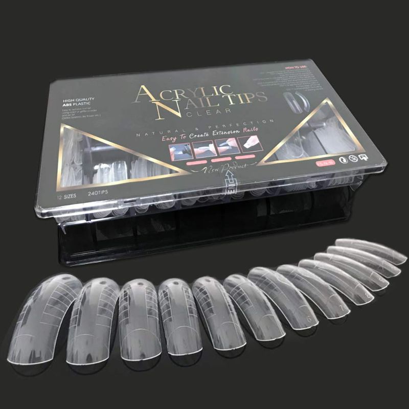 Photo 1 of 240PCS Dual Forms Nail Mold for Poly gel UV Gel 12 Size With Scale