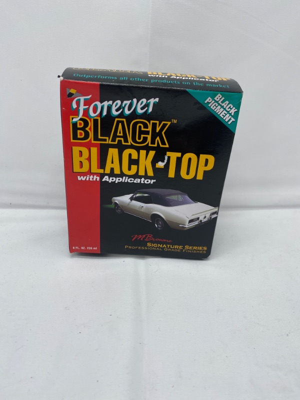 Photo 3 of Forever Black Black-Top Gel with Applicator - Black Convertible Top Dye for Restoring Black Color of Car Top New