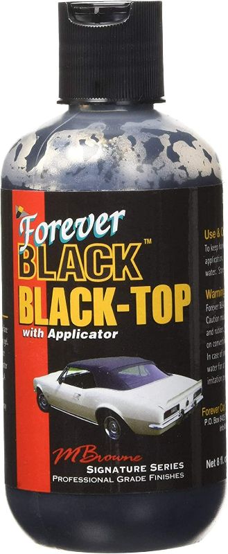 Photo 2 of Forever Black Black-Top Gel with Applicator - Black Convertible Top Dye for Restoring Black Color of Car Top New
