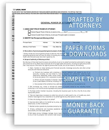 Photo 1 of Power of Attorney Forms and Instructions – Durable Power of Attorney, Financial Power of Attorney - Includes Digital Downloads – Power of Attorney Kit, Special Power of Attorney