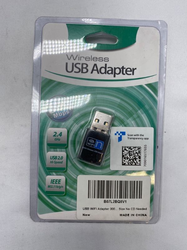 Photo 2 of 300mbps Mini USB Wireless Wifi Adapter 802.11n/g/b LAN Internet Network Adapter