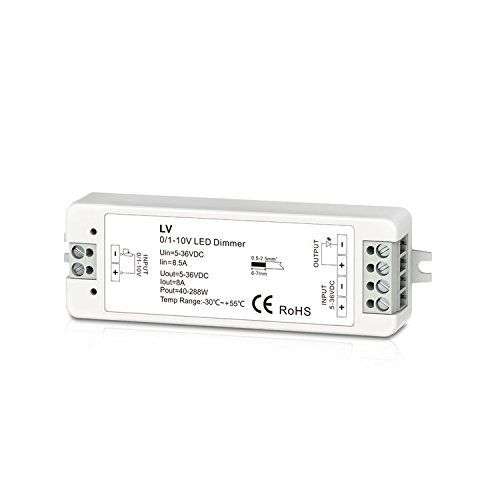 Photo 1 of 0/1-10V 1CH 8A Dimmable Switches Led Driver 1 Channel 0-10V Constant Voltage LED Dimmer Led Dimming Controller PWM Led Dimmer 5-36V