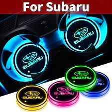 Photo 1 of 2X LED Subaru Cup Holder Lights With 7 Colors Changing