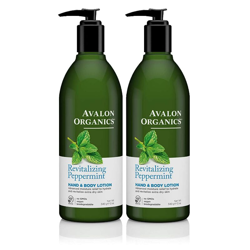 Photo 3 of Avalon Organics Peppermint Hand And Body Lotion, 12-Ounce Bottle (Pack of 2)