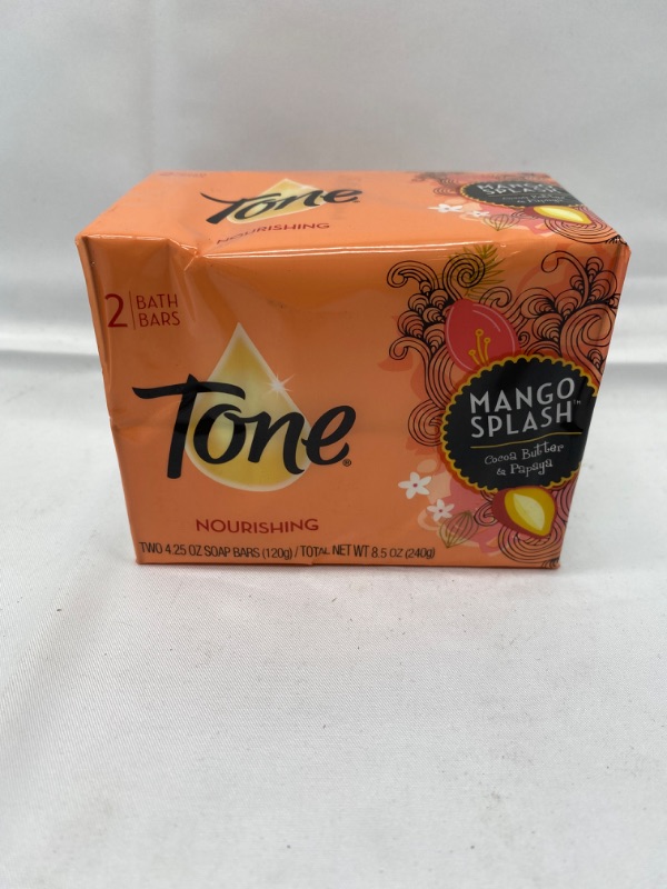 Photo 2 of Tone Bath Soap Mango Splash With Cocoa Butter And Botanicals 4.5 oz. 2-Count