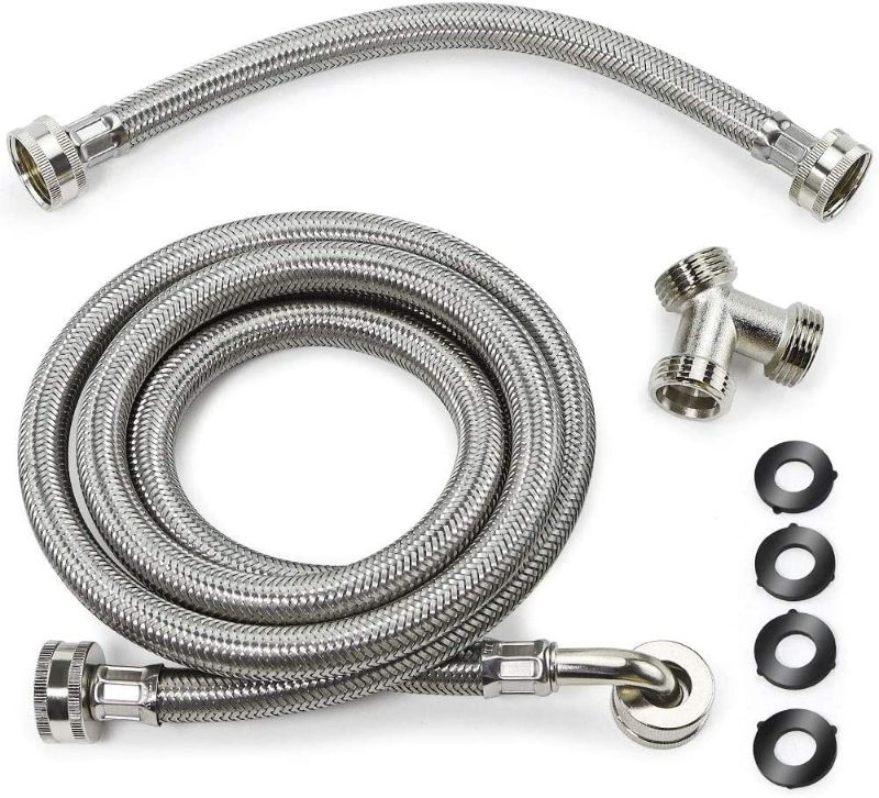 Photo 1 of Cenipar Steam Dryer Hose Installation Kit 3 Piece Set with Two Hoses of Different Lengths and Y Connector