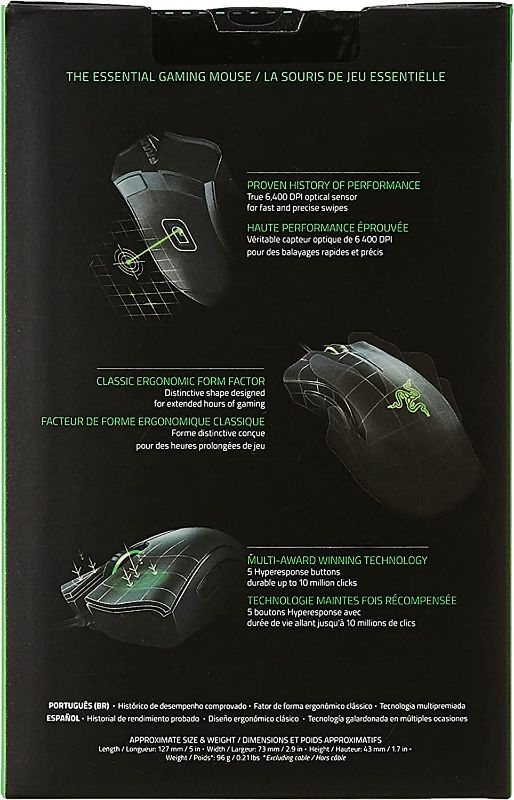 Photo 2 of Razer Deathadder Essential Gaming Mouse (2018 Model)