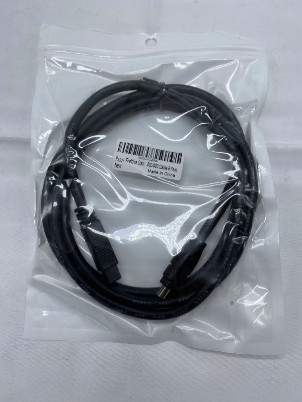 Photo 2 of Pasow FireWire Cable 9 Pin to 4 Pin IEEE 1394 Firewire 800/400 Cable 6 Feet
