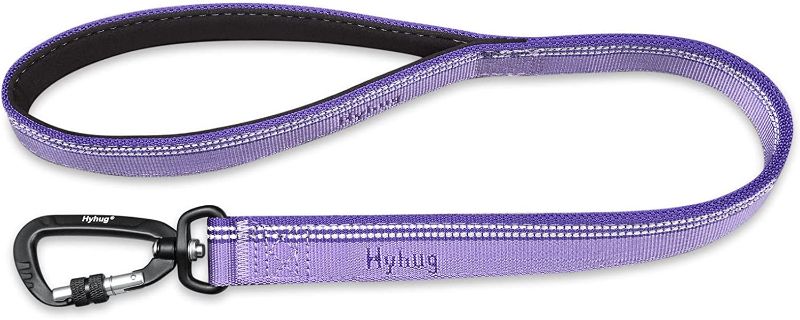 Photo 1 of Hyhug Pets 24 Inches Short Leash (2021 and Sturdy Jacquard Weave Nylon Lead for Giant Large Medium Dogs Walking, Jogging, Camping and Training. (24 Inch, Ultra Violet)
