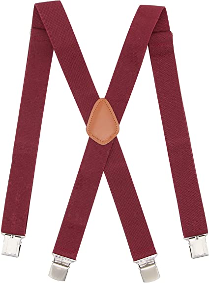Photo 1 of Bioterti Men’s Heavy Duty X- Back Suspenders-Adjustable Size, Long & Elastic Braces