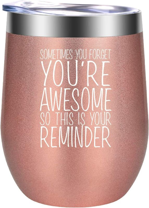 Photo 1 of GSPY Wine Tumbler for Women - Thank You Gifts, Valentines Day Gifts for Women - Galentines Day Gifts - Funny Birthday, Appreciation Gifts for Mom, Teacher, Coworker, Friend, Daughter, Nurse, Her, Wife