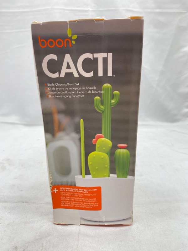 Photo 2 of Boon Cacti Bottle Cleaning Brush Set Green Cacti Set NEW