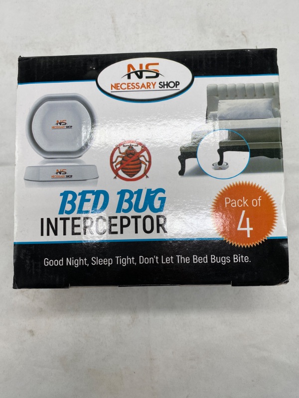 Photo 3 of Bed Bug Interceptors – 4 Pack | Bed Bug Blocker (Pro) Interceptor Traps (White) | Insect Trap, Monitor, and Detector for Bed Legs NEW