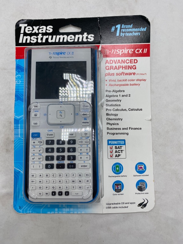 Photo 2 of Texas Instruments TI-Nspire CX II Color Graphing Calculator with Student Software (PC/Mac) NEW
