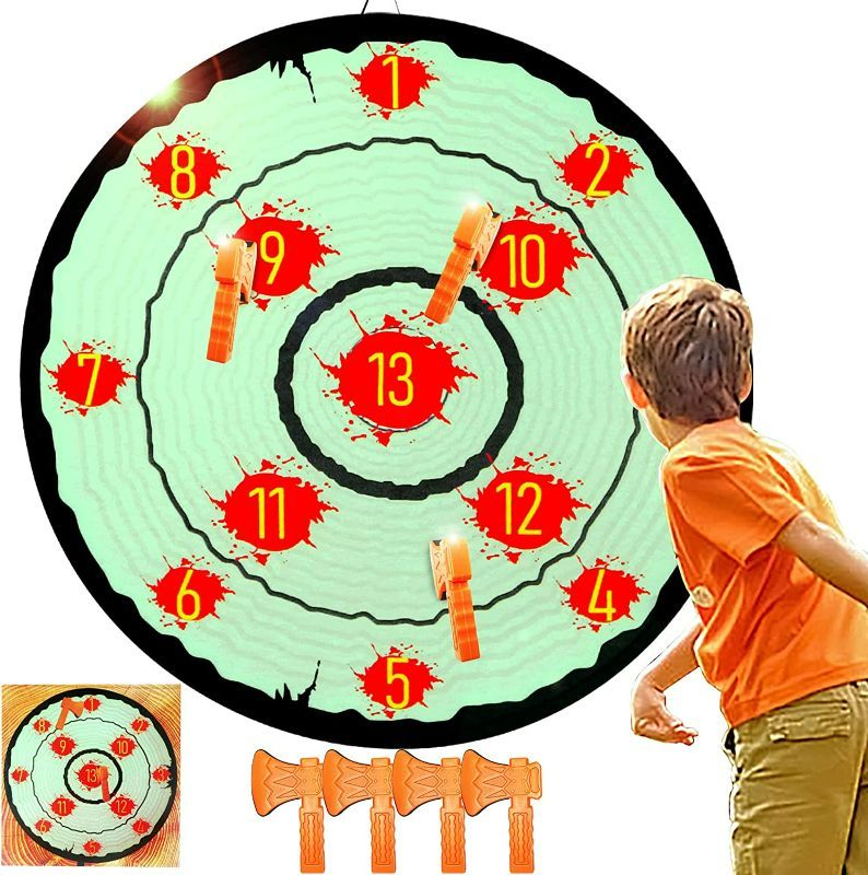 Photo 1 of Foam Axe Throwing Toys for Kids Adults, Yard Dart Games for Boys Girls Axe Throwing Set Family Party Camping Carnival Games Indoor Outdoor Play Activity Center NEW  