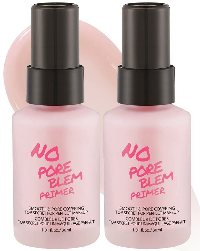 Photo 1 of TOUCH IN SOL No Pore Blem Primer, 1.01 fl.oz(30ml) 2 Pack - Face Makeup Primer, Big Pores Perfect Cover, Skin Flawless and Glowing, Instantly Smoothes Lines, Long Lasting Makeup's Staying NEW 