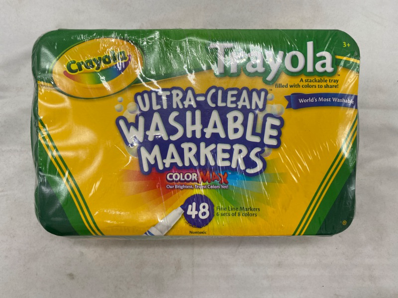 Photo 2 of Crayola Ultra Clean Fine Line Markers, 6 Each of 8, 48 Count 48 Count (Pack of 1) NEW
